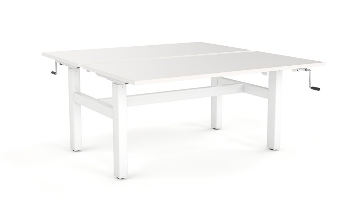 Agile Desks 1500 Winder White No Screen